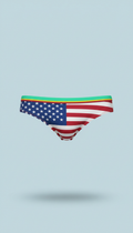 Banner Blue American flag swim brief
